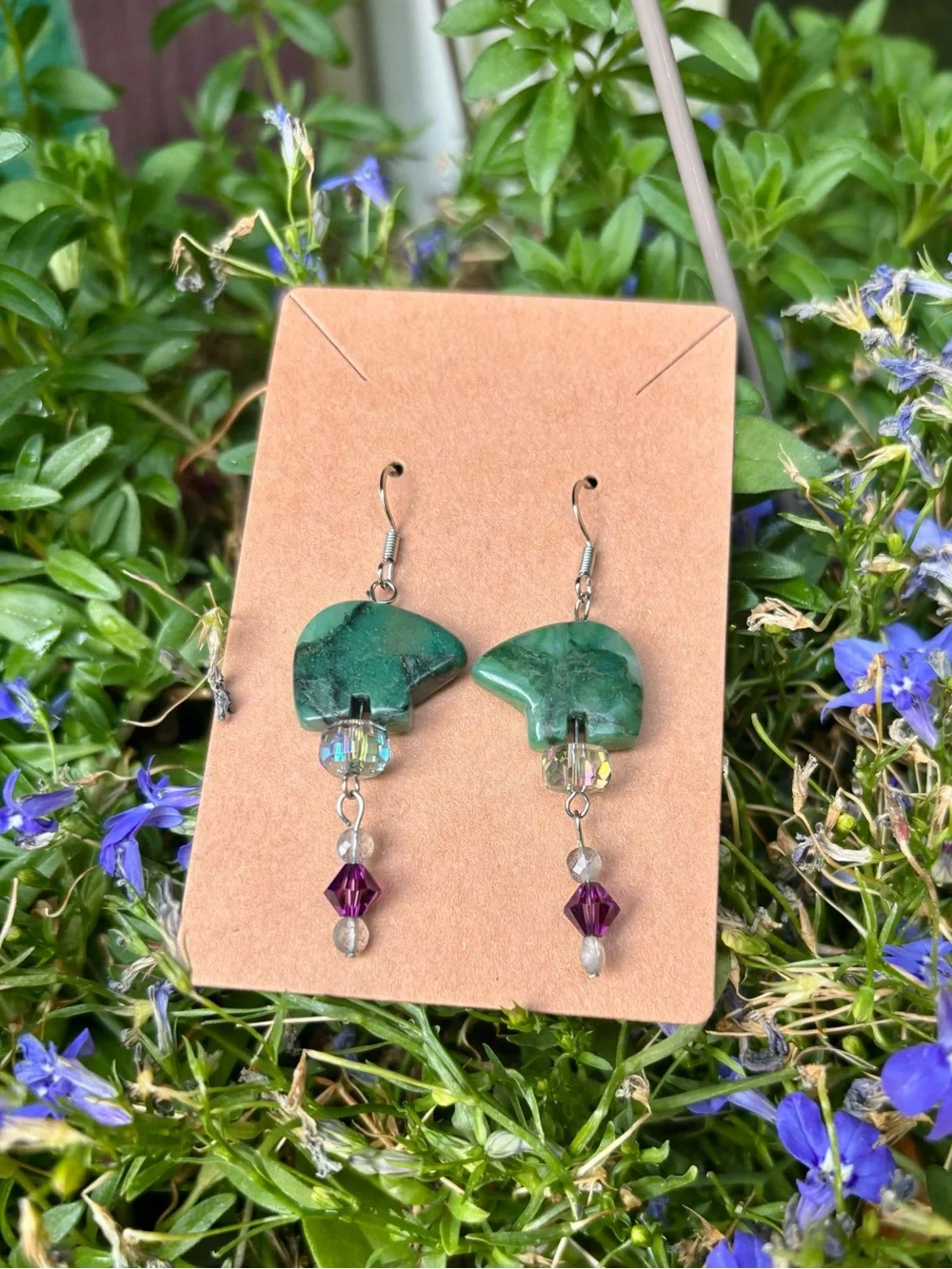 Handcrafted, fetish bear earrings. - Picture 5 of 11